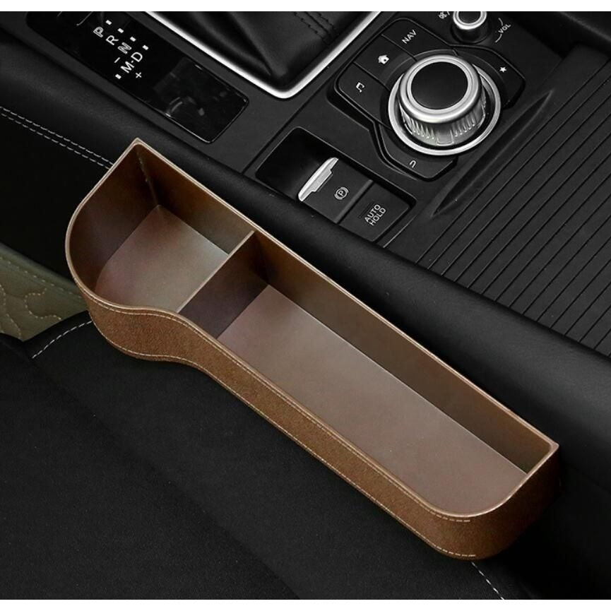 Car Seat Gap Filler with Cup Holder Storage Bag for Front Seats - photo 3