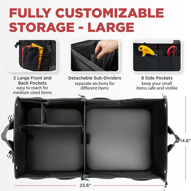 Car Trunk Organizer Foldable Storage Box for Car Boot Accessories - photo 4