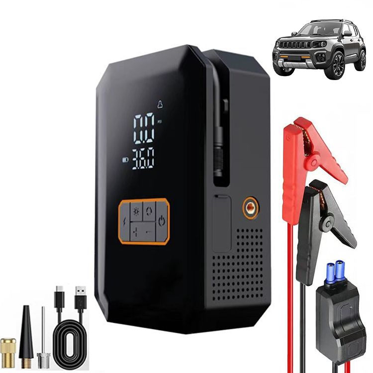Air Compressor Pump 150psi with Digital Gauge and Jump Starter - photo 1