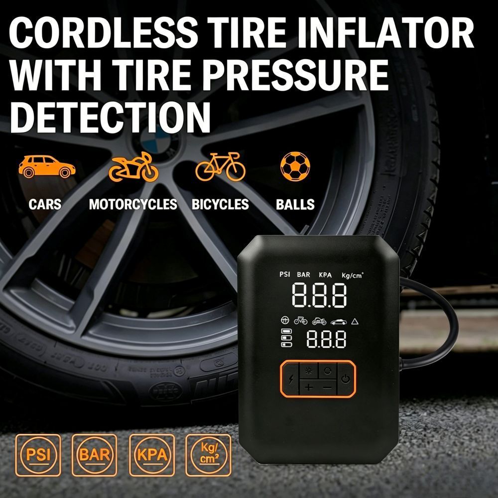 Air Compressor Pump 150psi with Digital Gauge and Jump Starter - photo 4