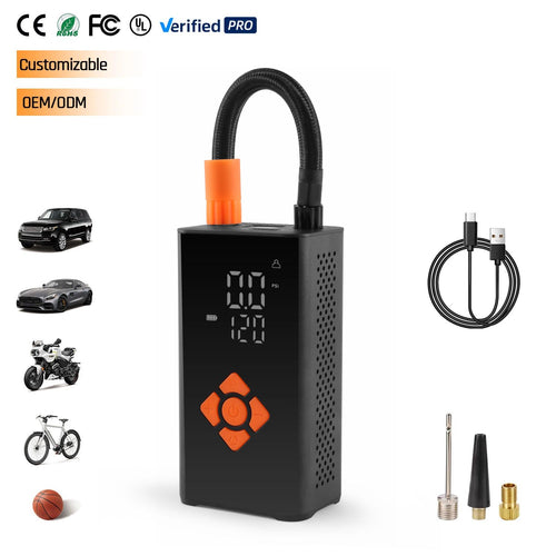 150 PSI Portable Car Tire Pump Digital Cordless Rechargeable - photo 1