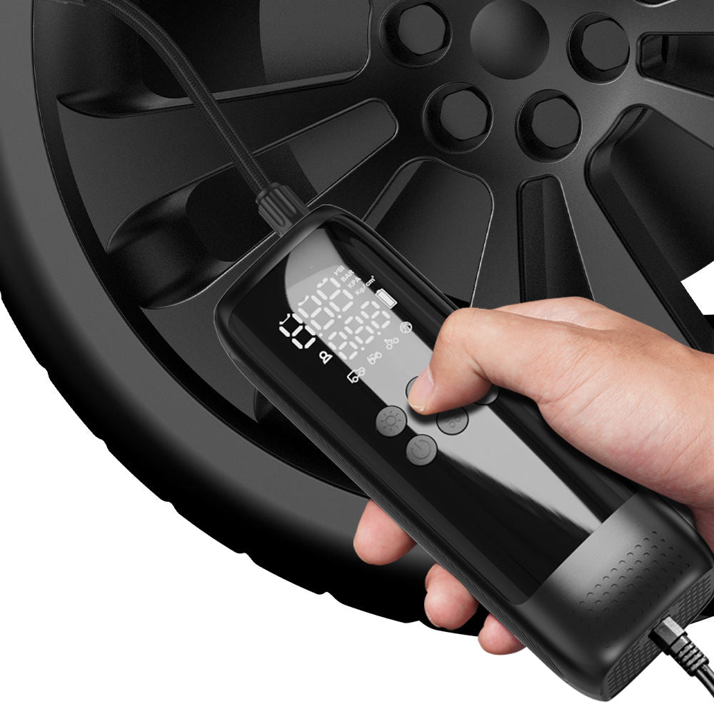 Portable Dual Cylinder Air Inflator 150PSI Car Tire Pump with LED - photo 1
