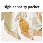 Long Sleeve Waterproof Baby Bibs with Pocket - Smocked Apron Style - photo 4