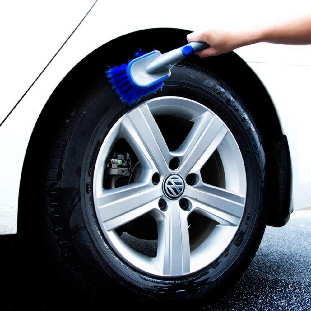 Wheel Tire Trim Hub Detailing Cleaning Brush with Short Handle - photo 3