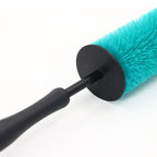Wheel Cleaning Brush 16 Inch Long Soft Bristle Car Tire Rim Brush - photo 2