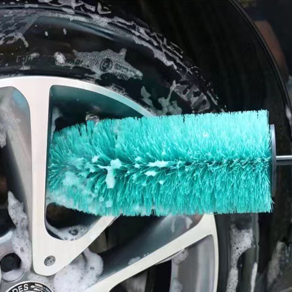 Wheel Cleaning Brush 16 Inch Long Soft Bristle Car Tire Rim Brush - photo 4