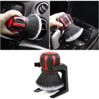 Ball Shaped Car Wheel Tire Cleaning Brush with Holder - Soft Bristles - photo 3