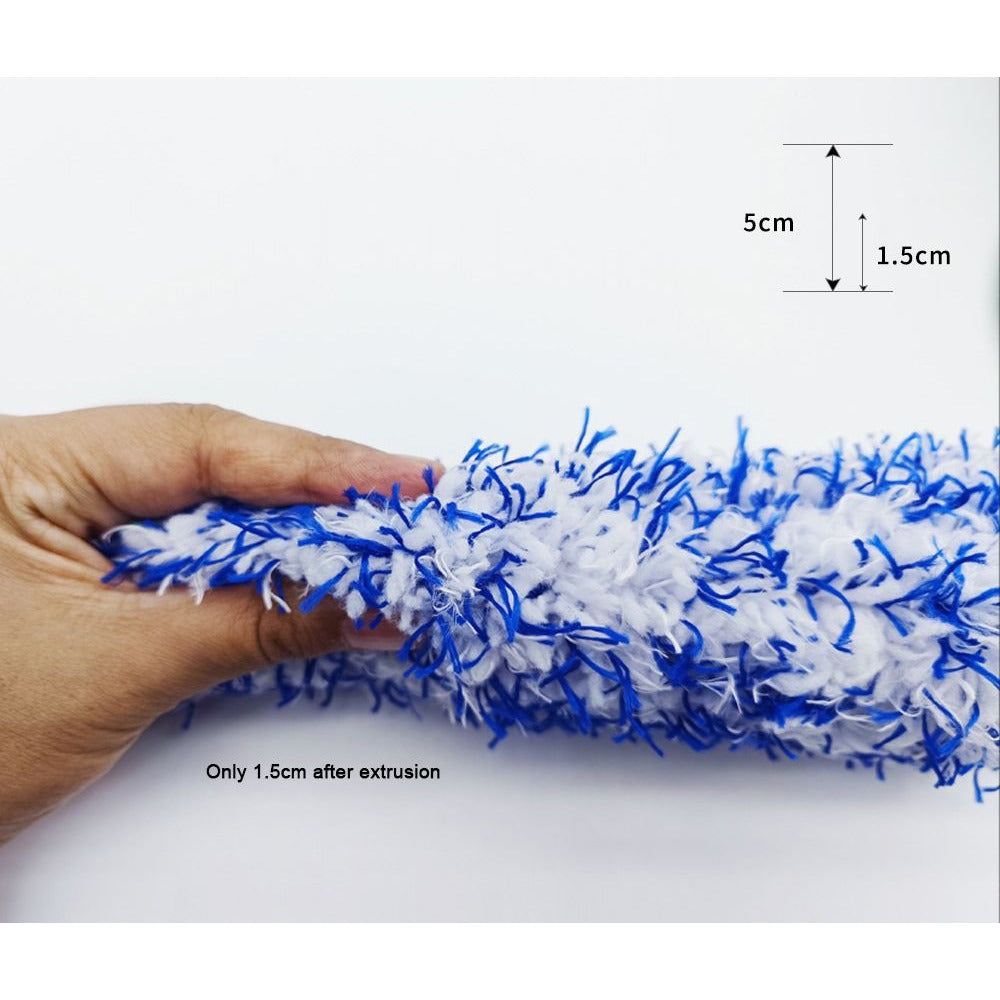 Car Wheel Cleaning Tire Brush with Long Reach Microfiber Head - photo 4