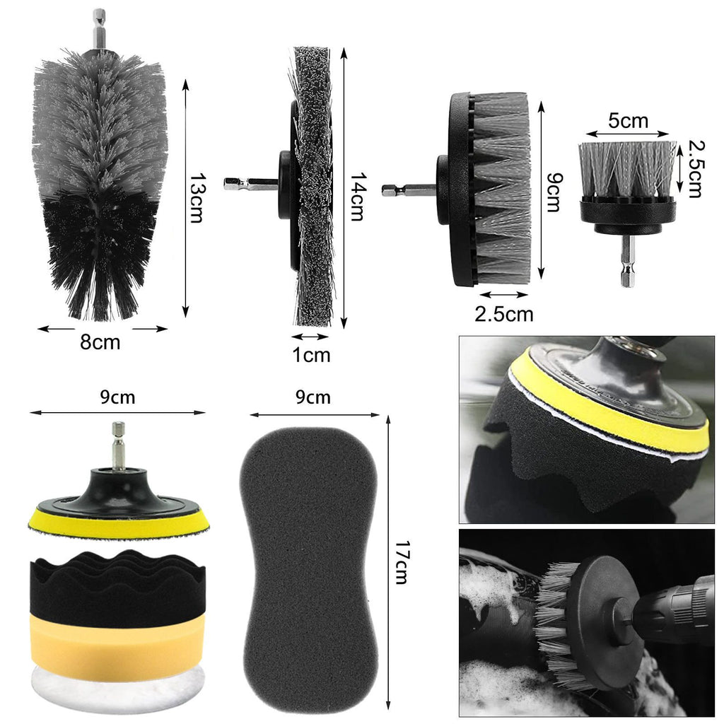Detailing Brush Set 33 Pcs Car Cleaning Kit with Drill Attachments - photo 2