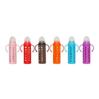 Glass Baby Feeding Bottle 240ml with Protective Silicone Sleeve - photo 1