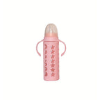 Glass Baby Feeding Bottle 240ml with Protective Silicone Sleeve - photo 2
