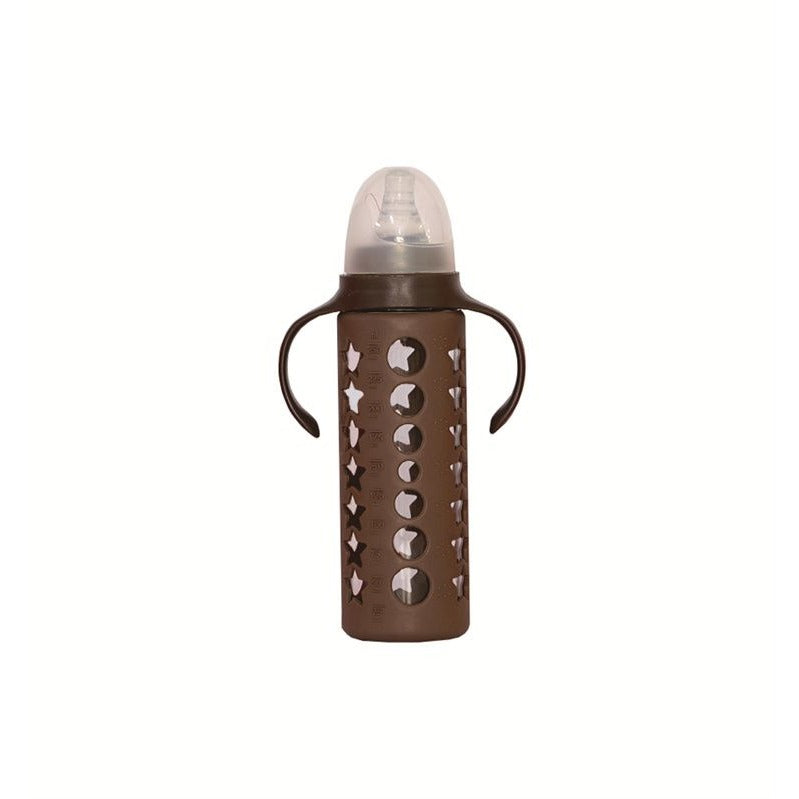 Glass Baby Feeding Bottle 240ml with Protective Silicone Sleeve - photo 4