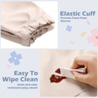 Waterproof Baby Bib with Long Sleeve and Pocket for Messy Meals - photo 4