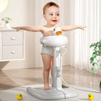Baby Bath Shower Stand with Steps - Adjustable Non-Slip Seat - photo 1