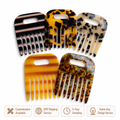 Wide Tooth Comb Large Acetate Hair Comb Marble Pattern Detangler - photo 1