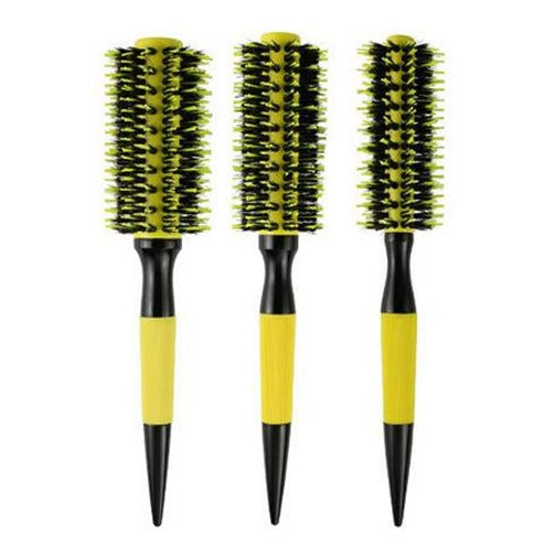 Round Hair Brush Wood Boar Bristle for Curly Hair Styling Tool - photo 2