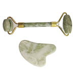 Jade Roller and Gua Sha Facial Massage Set for Face and Neck - photo 1