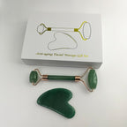 Jade Roller & Gua Sha Facial Massage Set With Storage Box Gift - photo 3