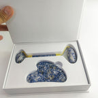 Jade Roller Guasha Set with Box - Face Massage Tool for Skin Care - photo 2