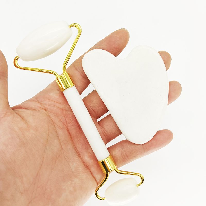 Jade Roller and Gua Sha Set for Face Massage and Skin Care Routine - photo 1
