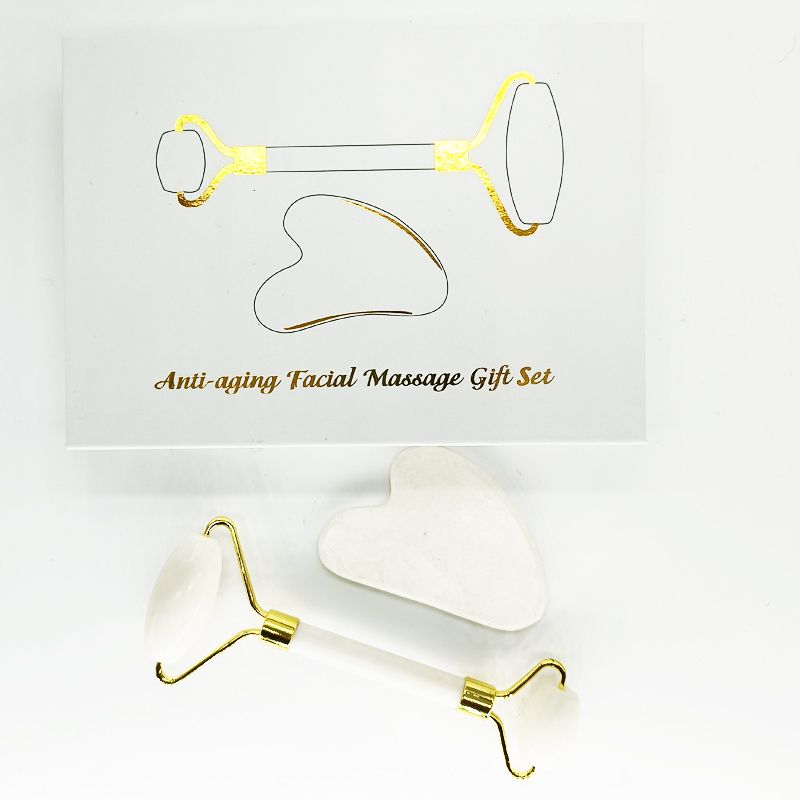 Jade Roller and Gua Sha Set for Face Massage and Skin Care Routine - photo 3