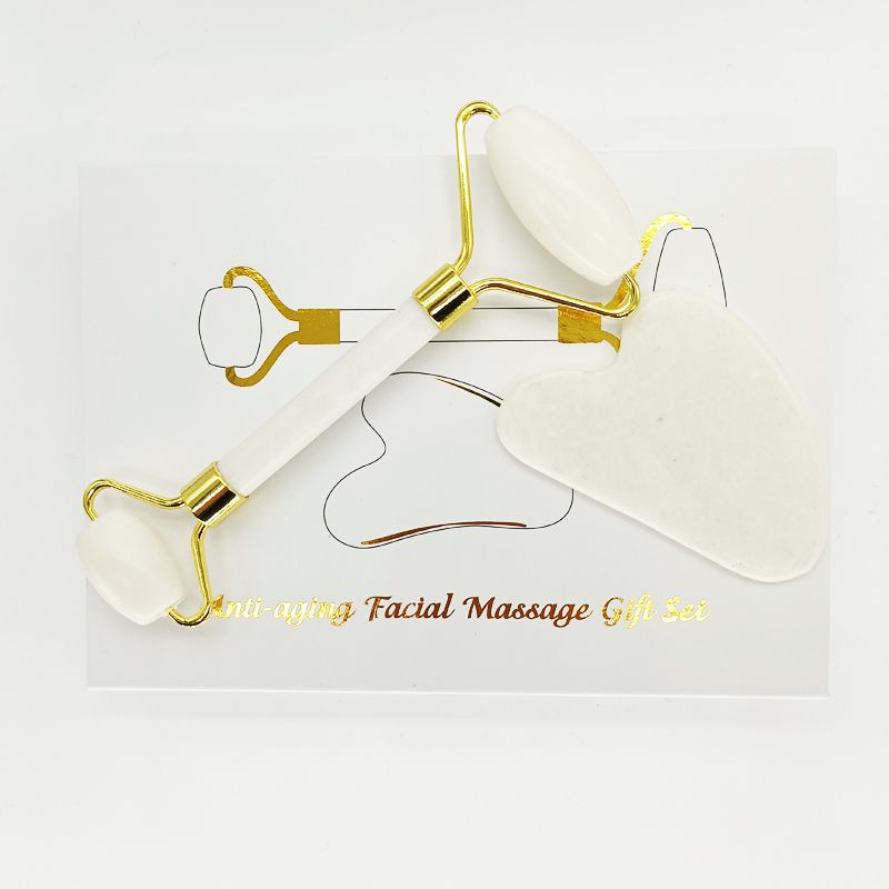 Jade Roller and Gua Sha Set for Face Massage and Skin Care Routine - photo 4
