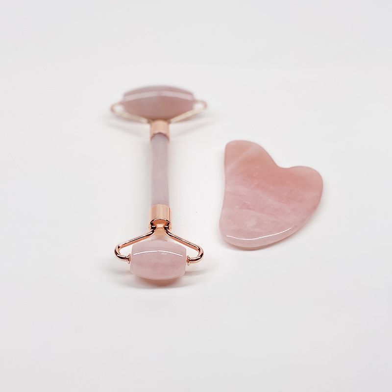Jade Roller Gua Sha Set - Facial Massage Tool for Glowing Skin - photo 3