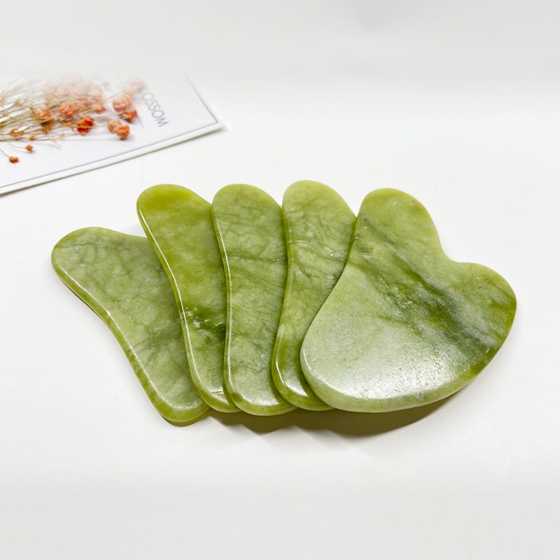 Jade Roller Facial Massage Tool with Gua Sha Stone, Gift Box Set - photo 2