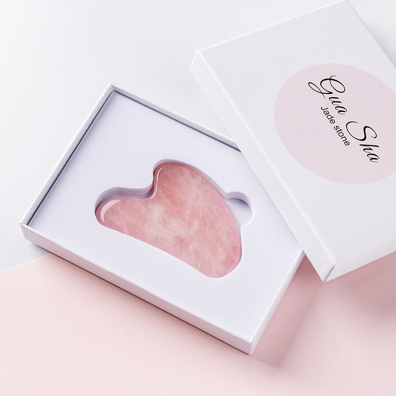 Jade Roller Facial Massage Tool with Gua Sha Stone, Gift Box Set - photo 4