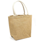Jute Tote Bag Natural Hessian Linen Eco Beach Bag for Women UAE - photo 1