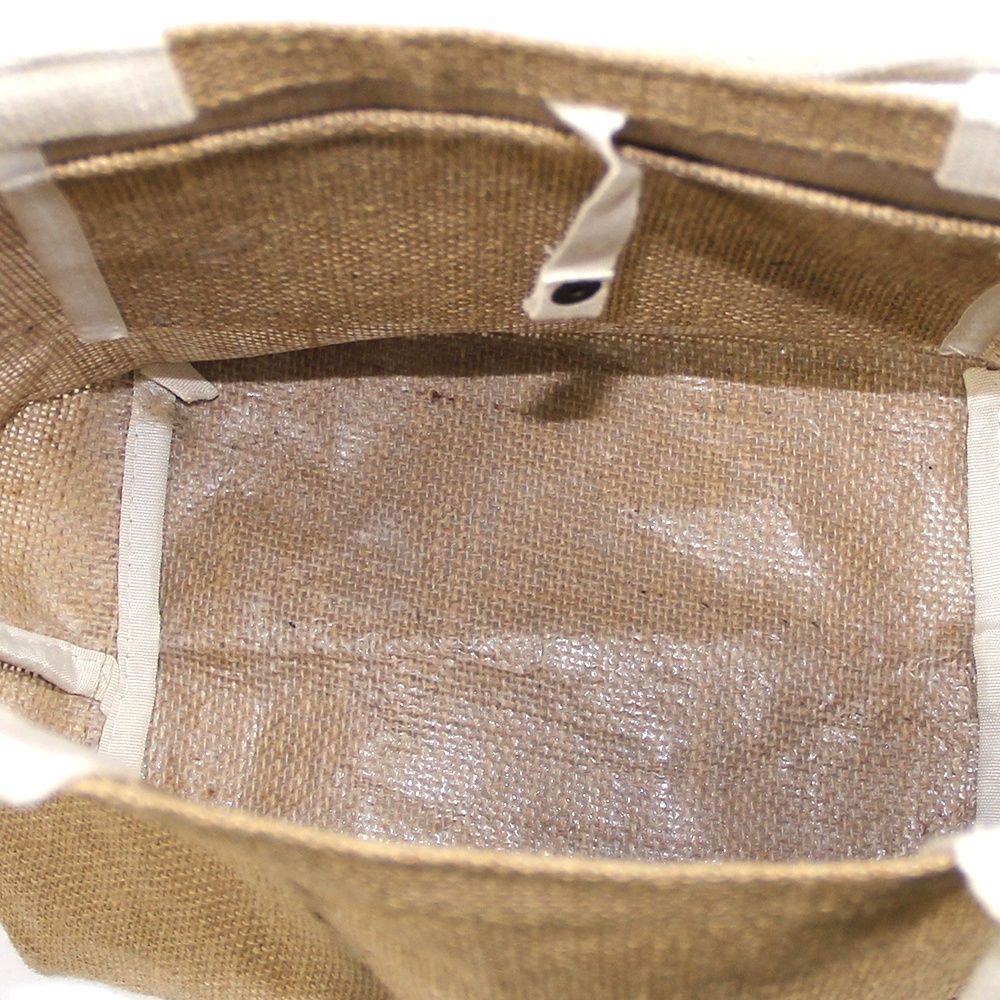 Jute Tote Bag Natural Hessian Linen Eco Beach Bag for Women UAE - photo 3