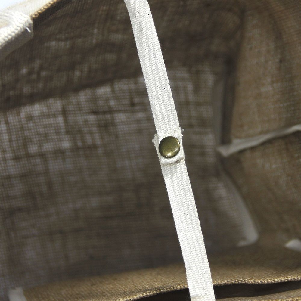 Jute Tote Bag Natural Hessian Linen Eco Beach Bag for Women UAE - photo 4