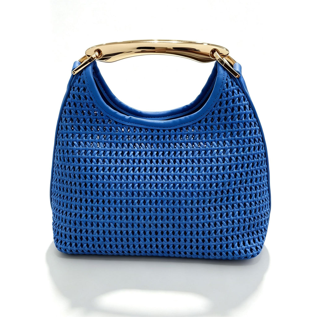 Woven Crossbody Bag for Women with Removable Strap - Rectangle Shape - photo 4
