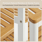 Bamboo Shoe Rack 3-Tier Space-Saving Storage for Home Entryway - photo 3