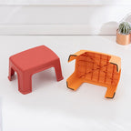 Mini Plastic Square Stool Non-Slip Stackable Step Stool for Home Use - photo 3