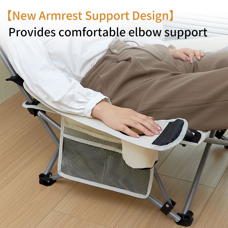 Folding Stool Chair with Cup Holder - Adjustable Portable Seat - photo 4