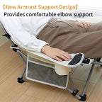 Folding Stool Chair with Cup Holder - Adjustable Portable Seat - photo 4