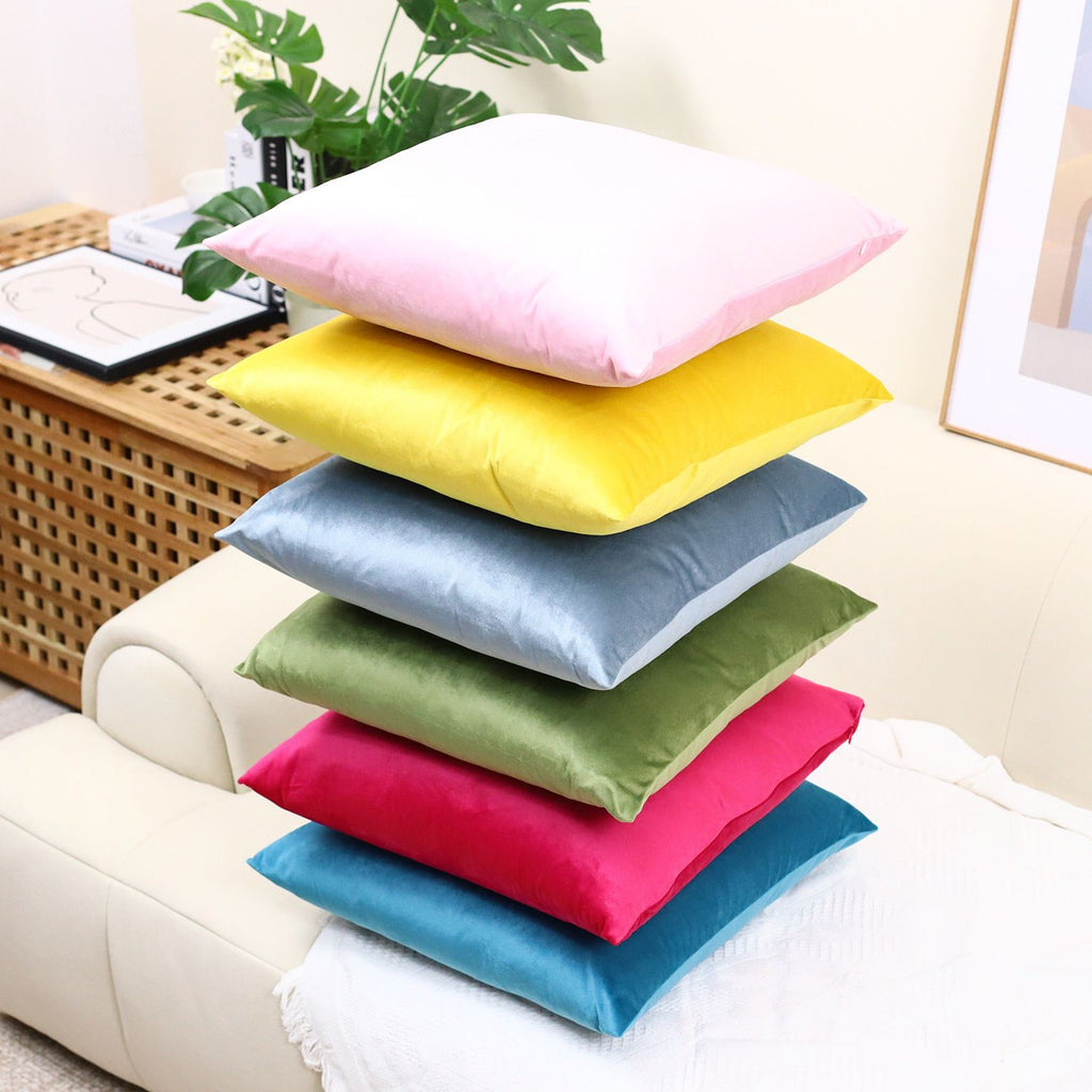 Velvet Cushion Covers - Simple Luxury Square Pillow Cases for Home - photo 4