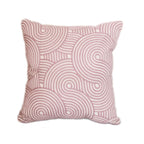 Embroidered Cushion Cover with Geometric Pattern for Home Decor - photo 1