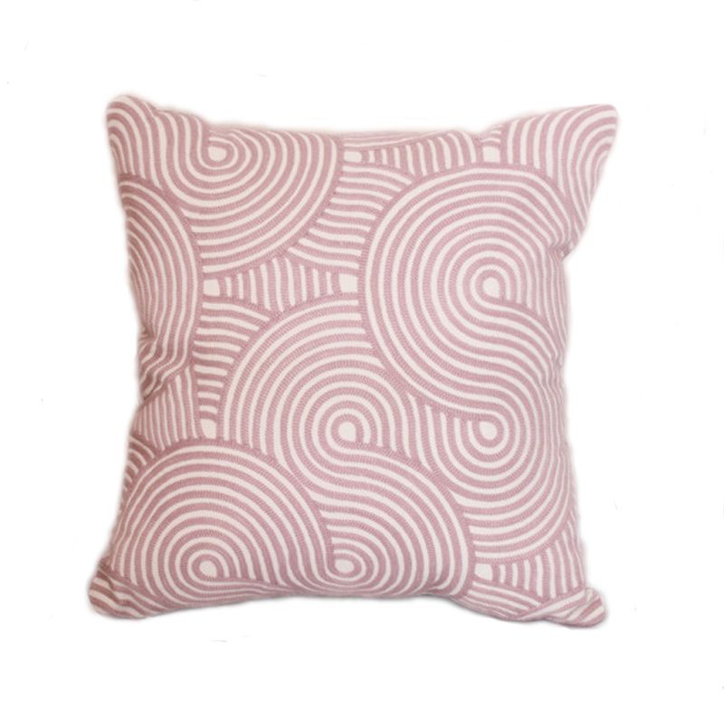 Embroidered Cushion Cover with Geometric Pattern for Home Decor - photo 1
