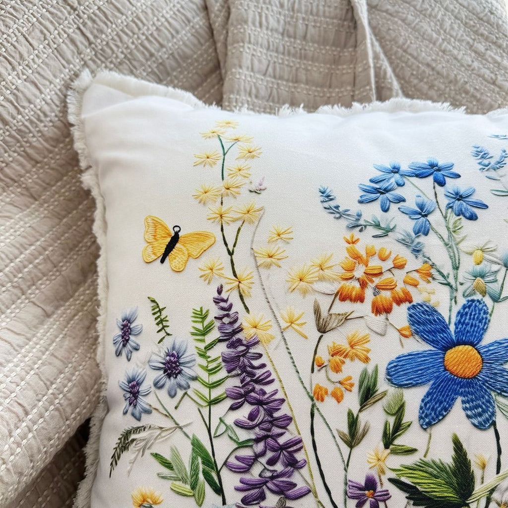 Embroidered Cushion Covers - Decorative Throw Pillow Covers Set - photo 3
