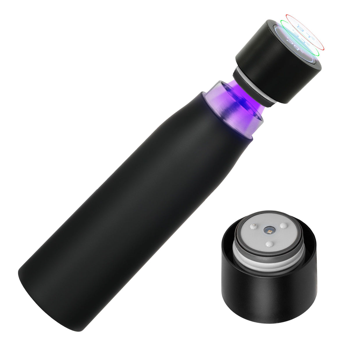 Smart Self-Cleaning Water Bottle with UV Function Insulated Steel Cup - photo 1