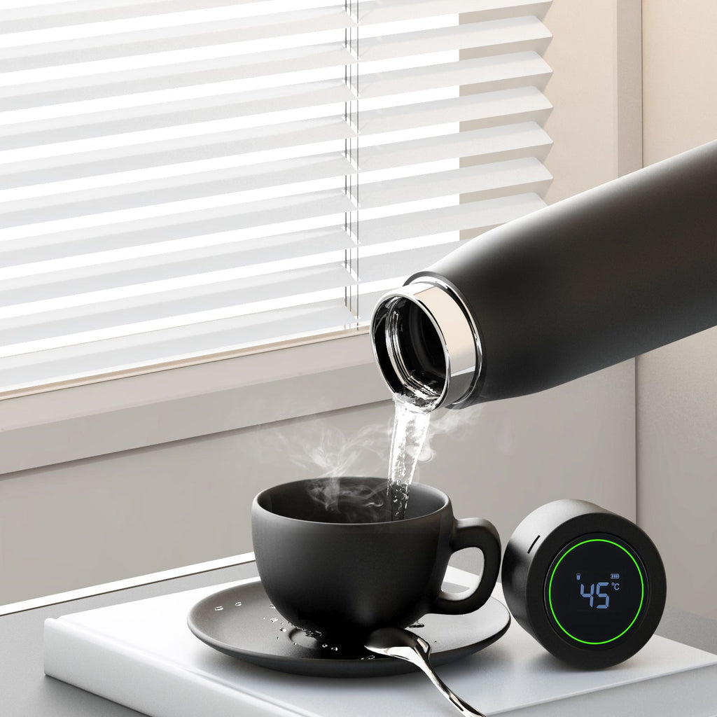 Smart Self-Cleaning Water Bottle with UV Function Insulated Steel Cup - photo 2