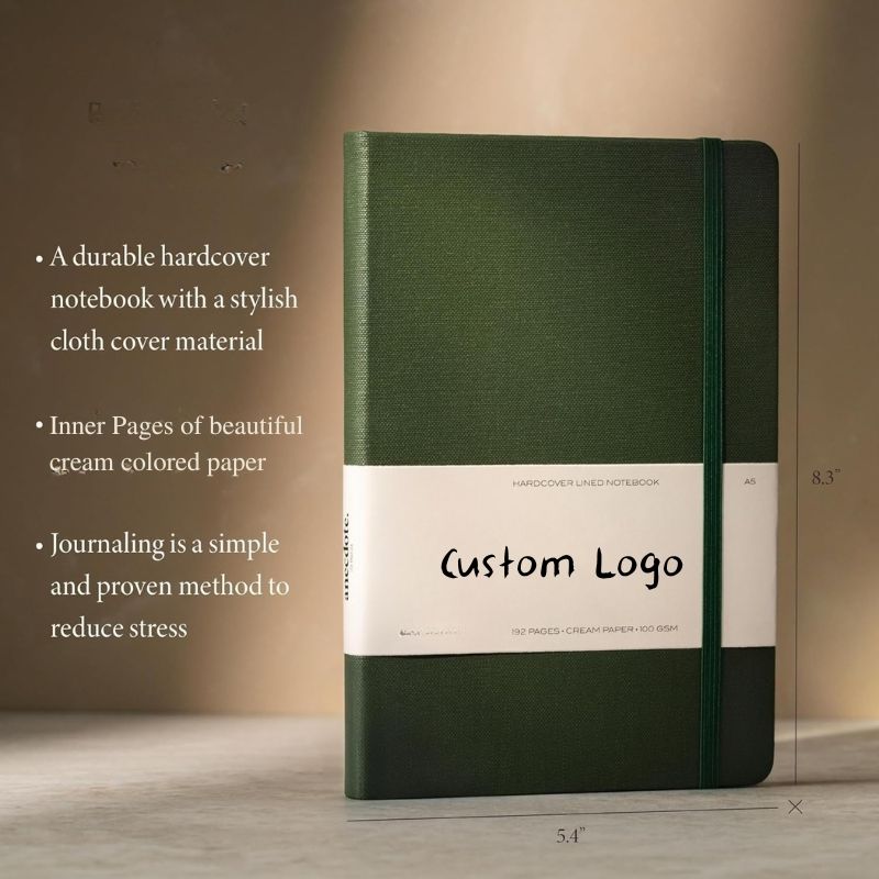 A5 Hardcover Notebook with Custom Logo Printing for Business - photo 2