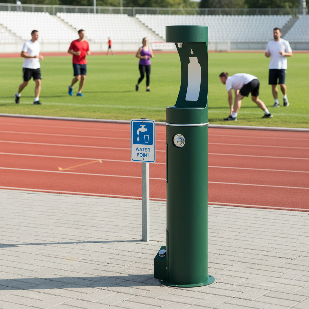 Outdoor Water Fountain Dispenser - Stainless Steel Filling Station - photo 4
