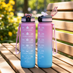 Sport Straw Water Bottle 1000ml Leak-Proof Travel Bottle for Adults - photo 2
