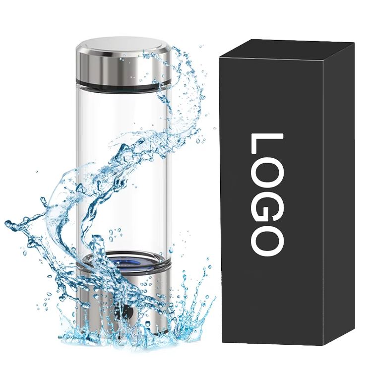 Portable Hydrogen Water Bottle 400ML USB Rechargeable Steel Flask - photo 1