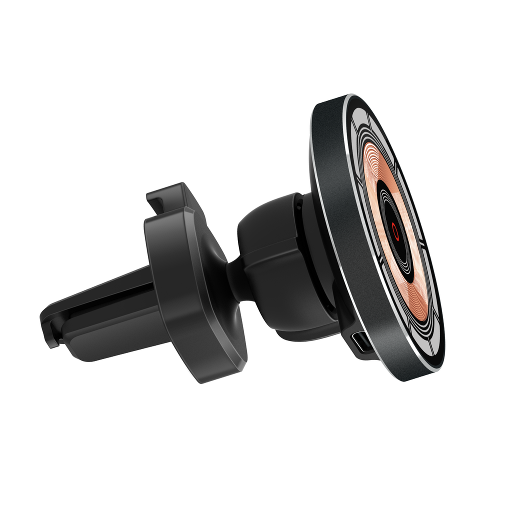 Wireless Charging Magnetic Car Mount for Air Vent - 15W Fast Charger - photo 2