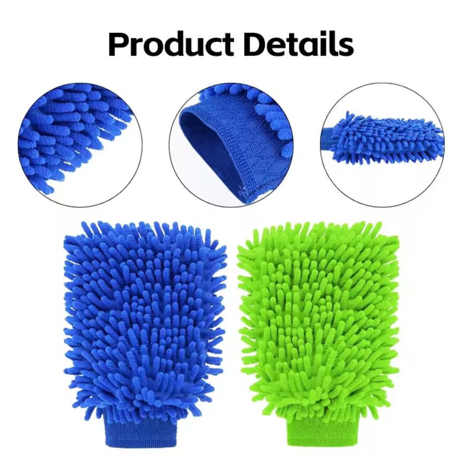 Microfiber Car Wash Gloves – Lint-Free, Quick-Dry Cleaning Mitts - photo 3
