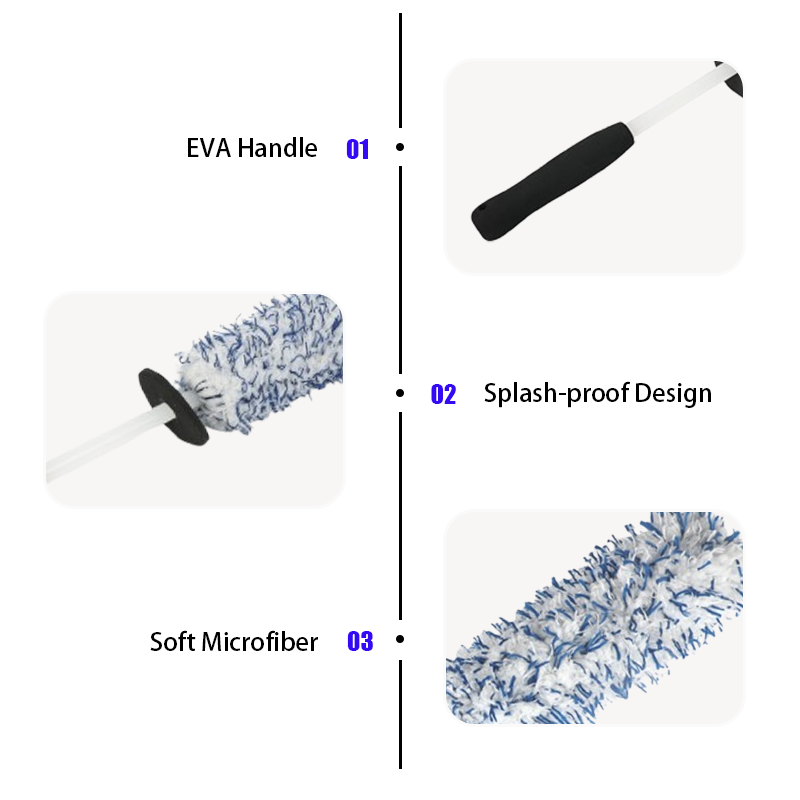 Wheel Gap Cleaning Brush Set - Soft Car Detail Brushes for Cars - photo 4